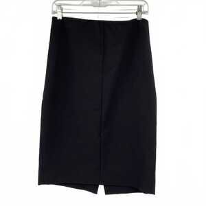 Vince Black Cotton Blend Midi Skirt | Women’s Size 10 Regular
